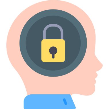 baş kilitleme zihin simgesi