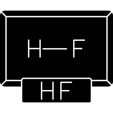 bir kimyasal elementin siyah ve beyaz vektör çizimi