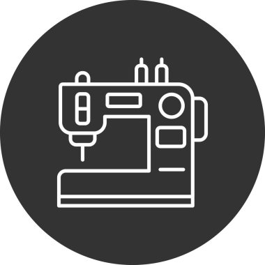 Dikiş. Web simgesi basit illüstrasyon