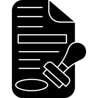 Belge. Web simgesi basit illüstrasyon