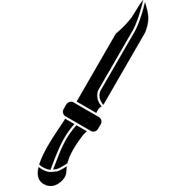 bıçak simgesi. Düz tasarım
