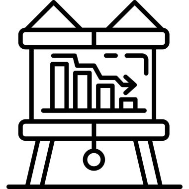 grafik ikonu vektör illüstrasyonu