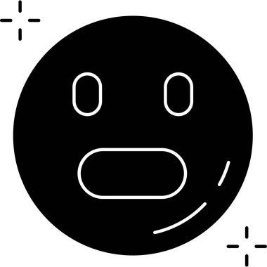 emoji yüz simgesi vektör illüstrasyonu