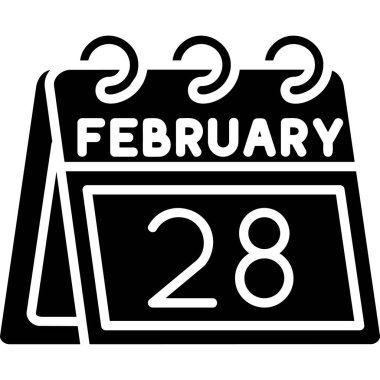 22 Şubat tarihli takvim