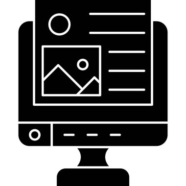 Web tasarım vektörü simgesi