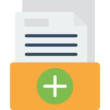 Dosya vektör simgesi ekleme