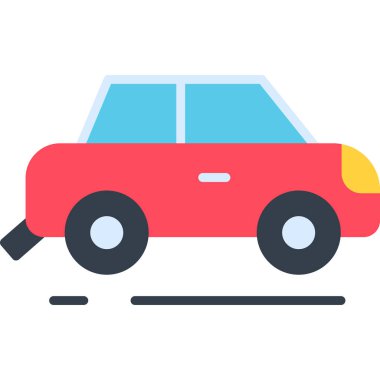 Araba park vektör simgesi