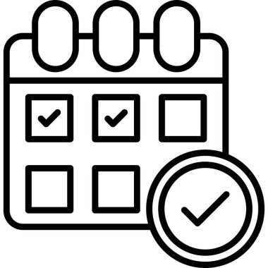 takvim tarih çizelgesi simgesi