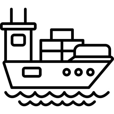 kargo gemisi simgesi, taslak biçimi