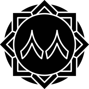 Çiçek. Web simgesi basit illüstrasyon