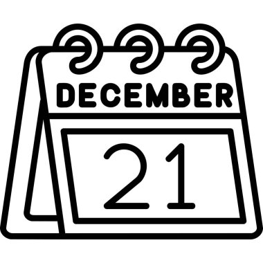Tek günlük takvimdeki 21 Aralık tarihi