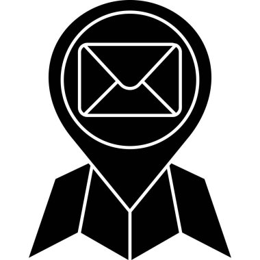 e- posta simgesi. Web için posta vektör sembolünün özet çizimi