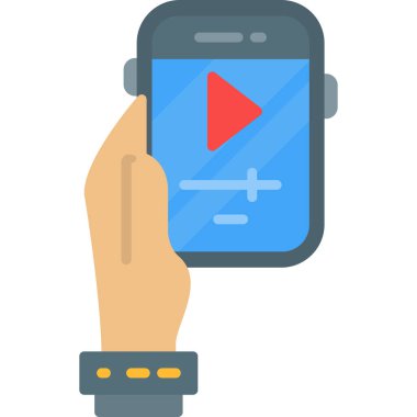 akıllı telefon simgesini tutan el