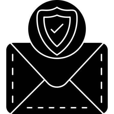 güvenlik ve gizlilik çizgisi simgesi.