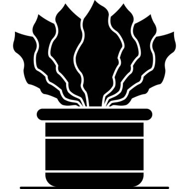 Bitki. Web simgesi basit illüstrasyon