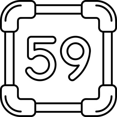 65.6 simgesinin vektör illüstrasyonu