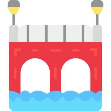 inşaat endüstrisi simgesi düz stil