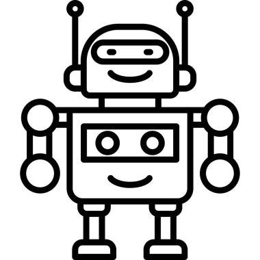 Robot simgesi, anahat stili