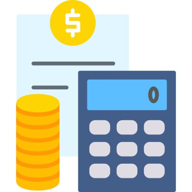 iş düz vektör simgesi