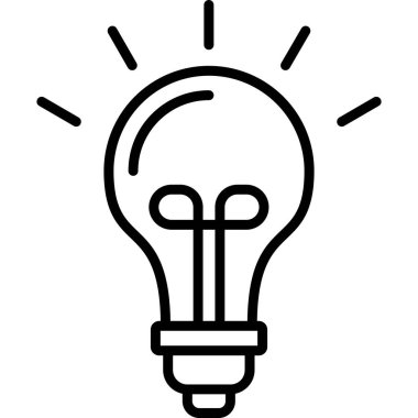 özet biçiminde ampul ışığı fikir simgesi