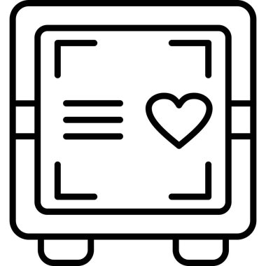 Aşk kalp ikonu. Beyaz arkaplanda izole edilmiş web tasarımı için aşk vektörü simgesi