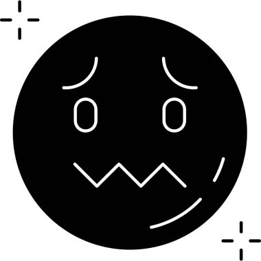 emoji duygu simgesi, vektör illüstrasyonu