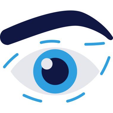 Göz simgesi vektör illüstrasyonu