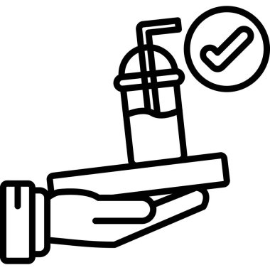 Sprey şişe simgesi, taslak biçimi