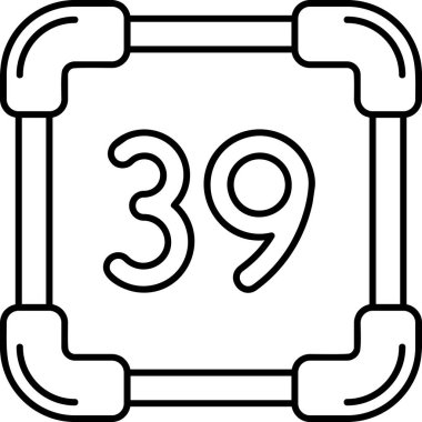 Bir takvim simgesinin vektör illüstrasyonu