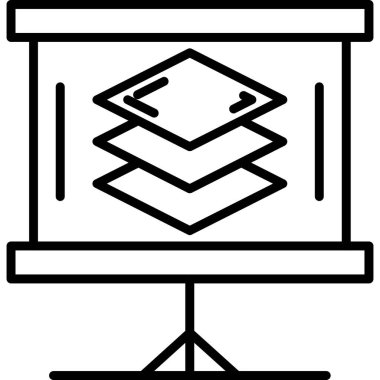 reklam panosu simgesi ana hat biçiminde