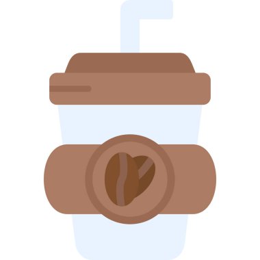 kahve fincanı ikonu vektör illüstrasyonu