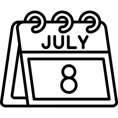 Takvim simgesi vektör illüstrasyonu