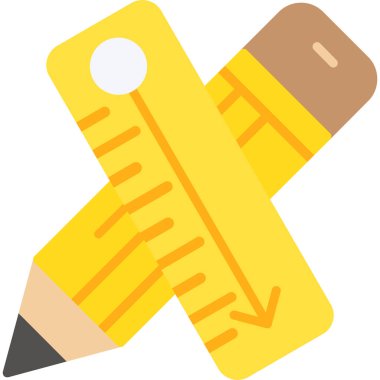 Kalem. Web simgesi basit illüstrasyon