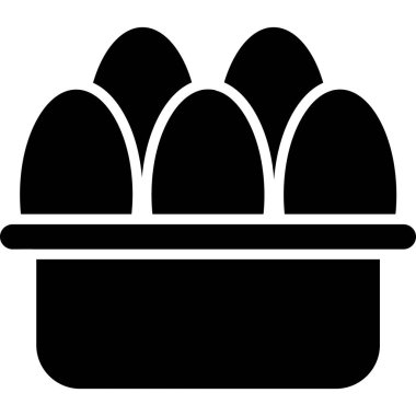 Yumurta. Web simgesi basit illüstrasyon