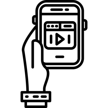 akıllı telefon simgesi tasarım, vektör çizim