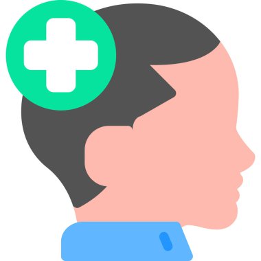 avatar doktor simgesi düz stil