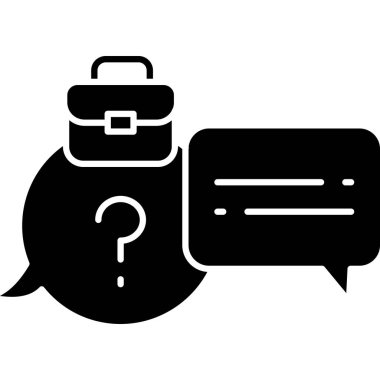  Röportaj simgesi vektör illüstrasyon tasarımı