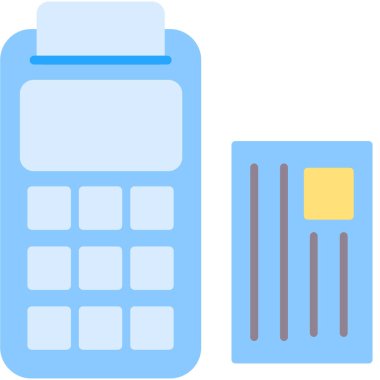 kart hesaplayıcı finans simgesi - taslak biçimi