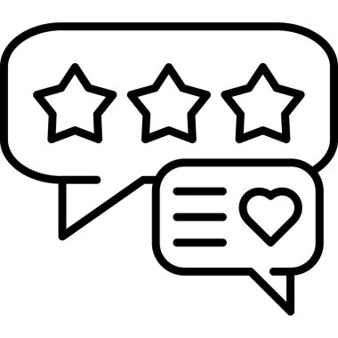 Geri bildirim derecelendirme simgesi, özet tarzı. vektör illüstrasyonu