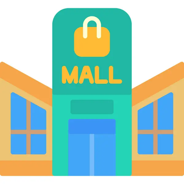 Alışveriş binası vektör simgesi