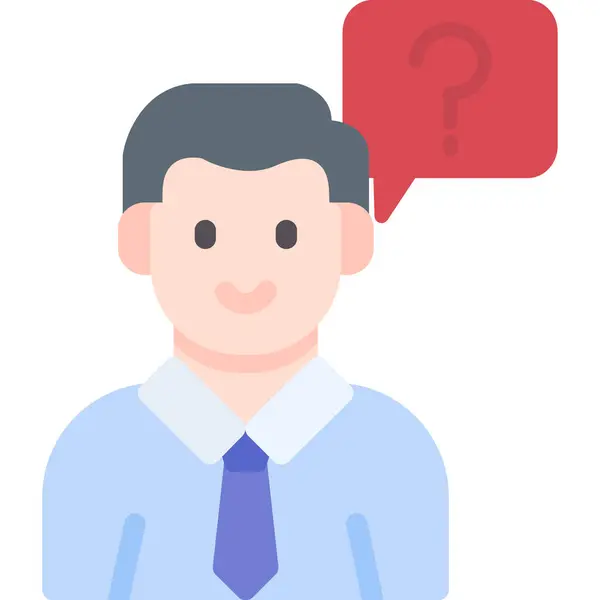 Konuşma balonu olan adam, vektör illüstrasyon tasarımı