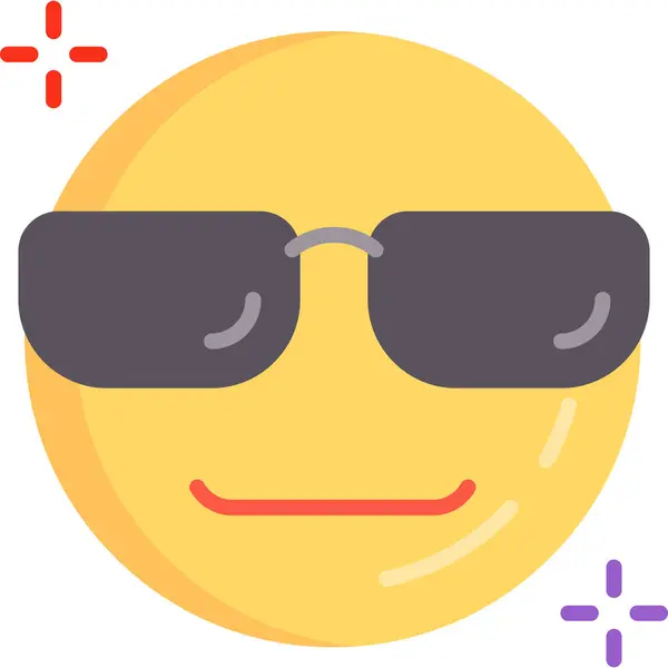 güneş gözlüğü ikonu vektör illüstrasyonu