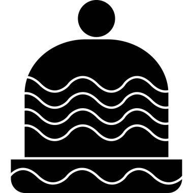 Siyah ve beyaz simgesinin vektör illüstrasyonu