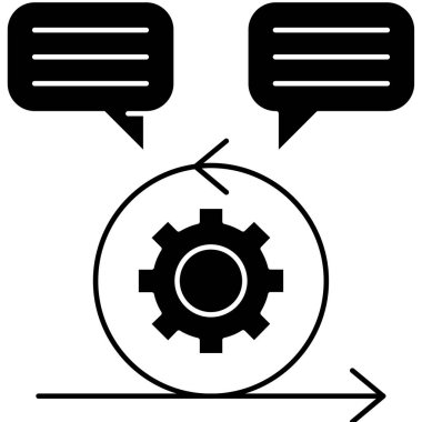 dişli simgesi vektör illüstrasyonu