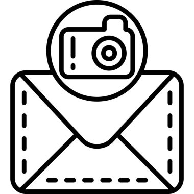 e-posta mektup simgesi ana hat biçiminde