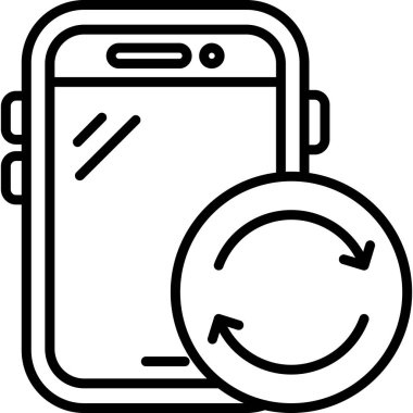 akıllı telefon simgesi vektör illüstrasyonu