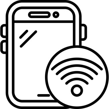 Wifi simgesi, vektör illüstrasyonu