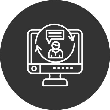 Modern simgenin vektör illüstrasyonu