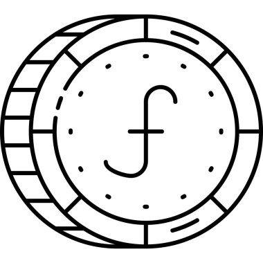 para para birimi simgesi ana hat biçiminde