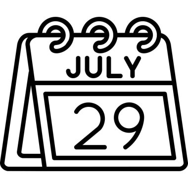 Takvim simgesi tasarımı, vektör illüstrasyonu